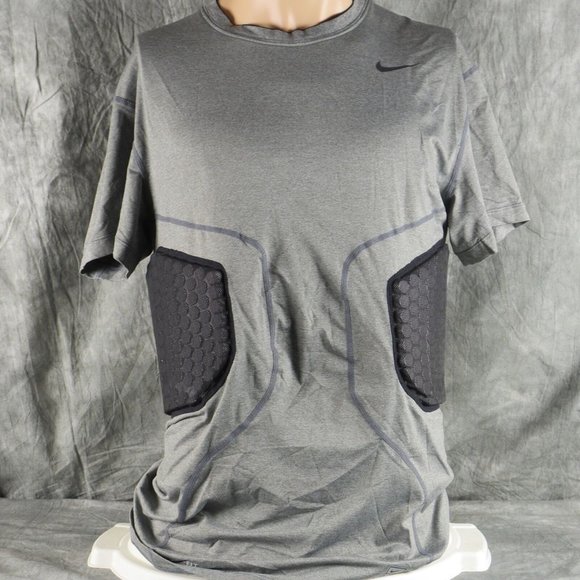 NWT Nike Gray Base Layer FOOTBALL COMPRESSION SHIRT  405878 021 Size  XXXL  ANB - Picture 1 of 3